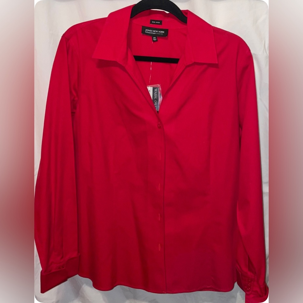 Jones New York Collection Woman Non-Iron Button Down
